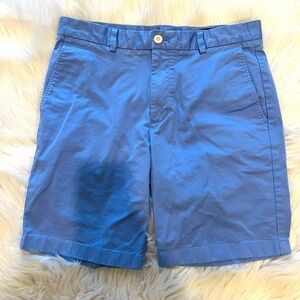 Vineyard VINES periwinkle blue 8inch flat front chino shorts size 32